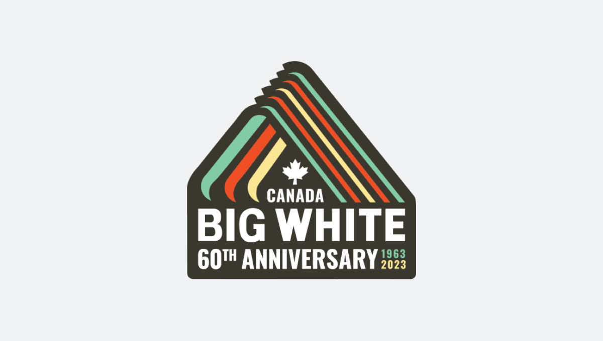 big white 60th anniversary logo