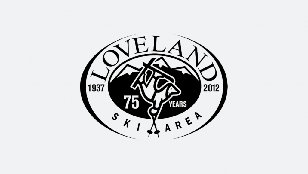loveland ski area 75th anniversary logo