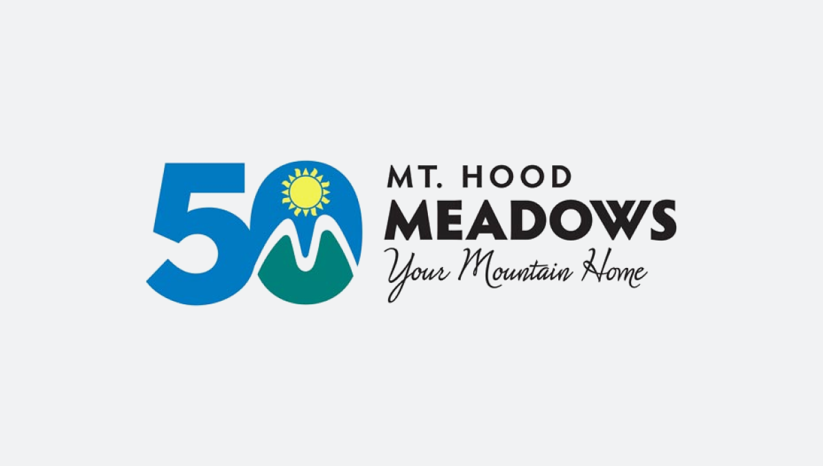 mt hood meadows 50th anniversary logo