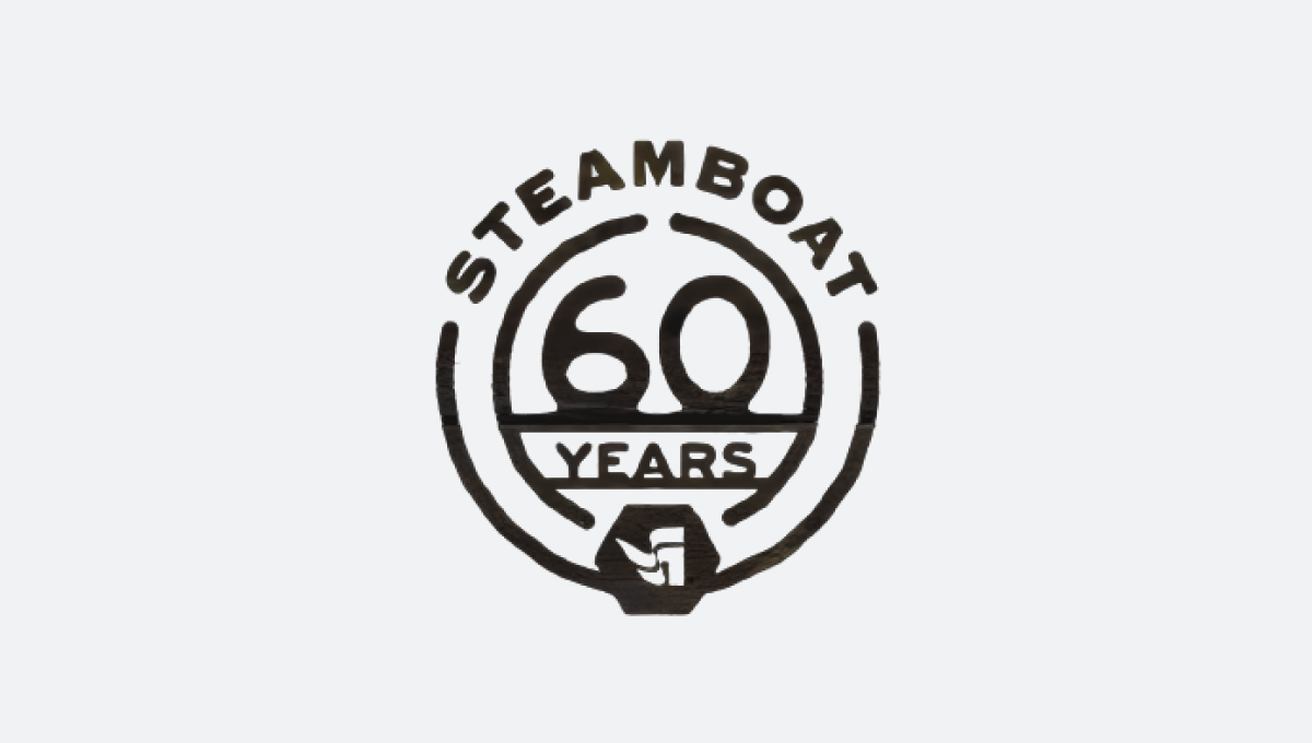 steamboat 60th anniversary logo