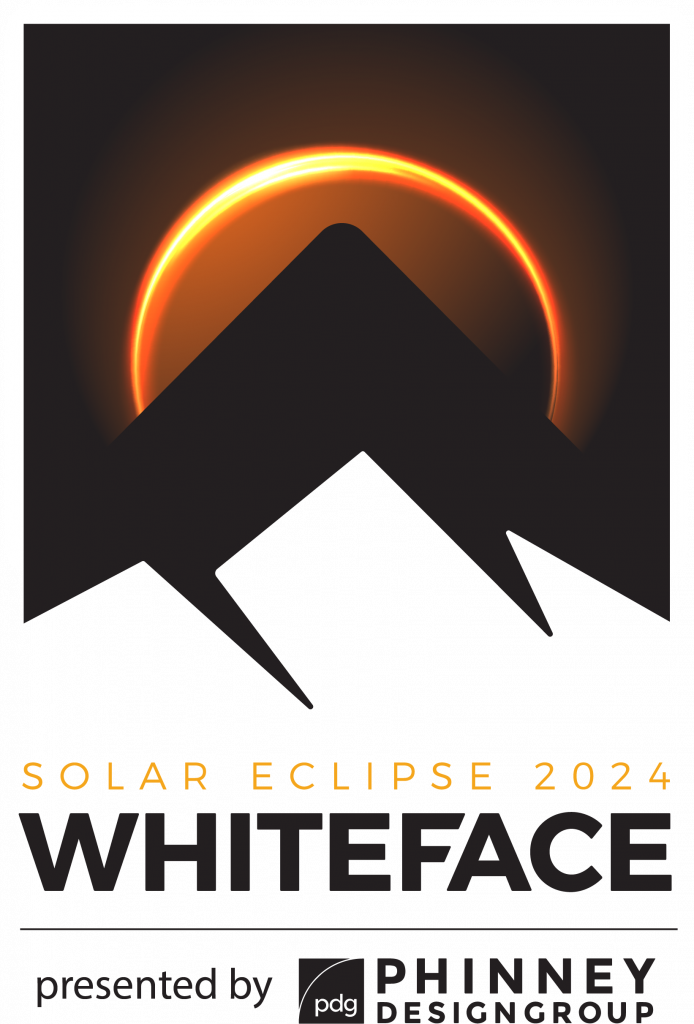 whiteface eclipse party poster