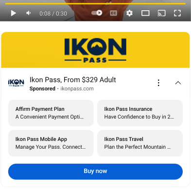 screenshot on mobile of youtube preroll